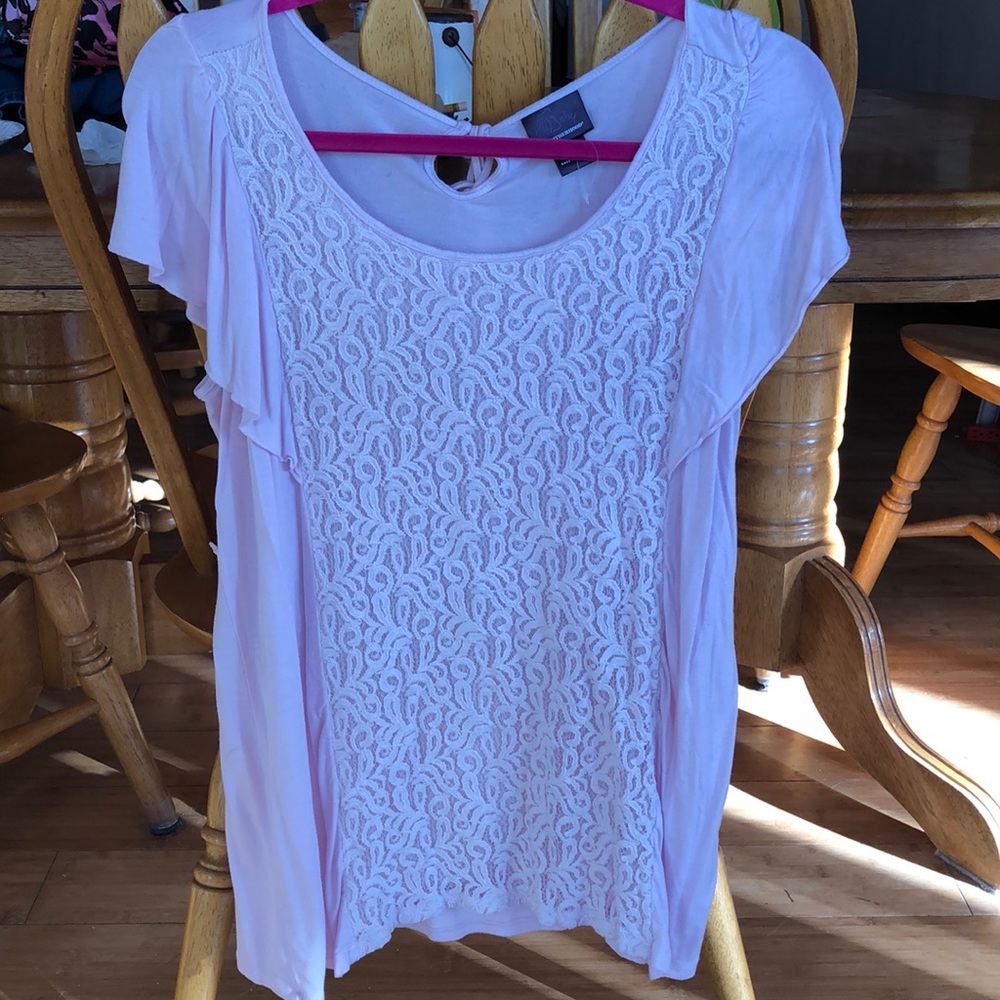 Maternity pink blouse